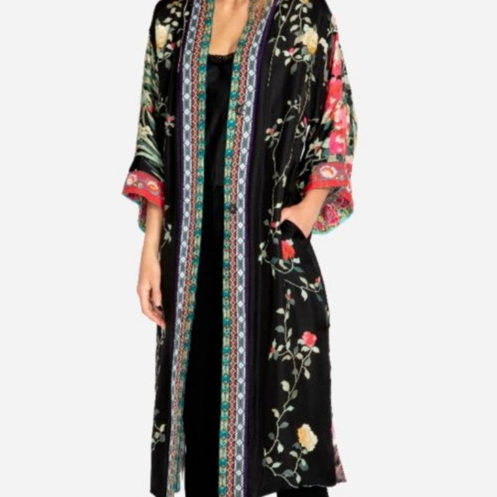 NWOT Johnny Was Rose Yokono Solk Reverible Kimono